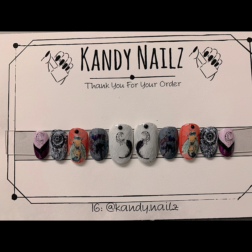 “Coven Welcoming”🔮 🖤 Custom Press-On Nails